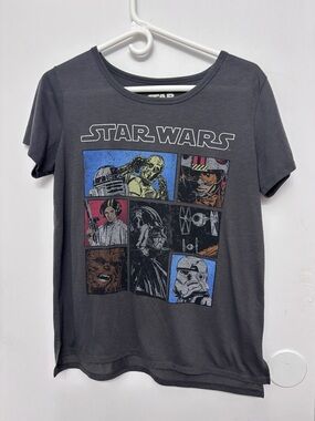 Star Wars Graphic Tee - Charcoal Licensed Lucasfilms Large